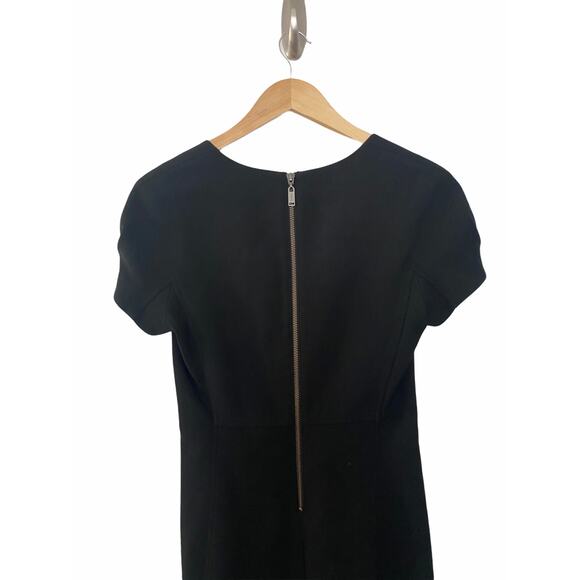 Aritzia Babaton Womens Cap Sleeve Sheath Dress Black S Small - Picture 5 of 9